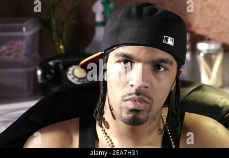 Lil' Flip sur l'ensemble de la musique jeu vidéo sur Los Angeles-CA, 18 février 2004 (en photo: Li Flip) photo par Jason Merritt/ABACA Banque D'Images