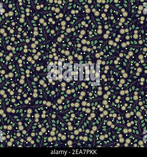 Motif fleuri effet fleuri façon fleurs, effet décoratif et élégant. Texture moderne et élégante. Petit fleur de fond de fleurs pour le textile Illustration de Vecteur