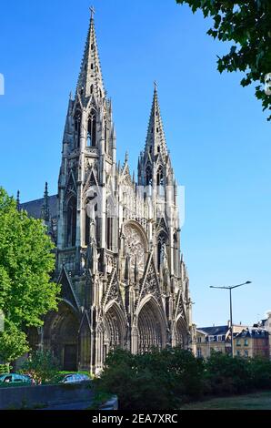 France, cathédrale gothique notre-Dame de Rouen Banque D'Images