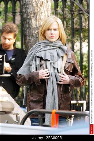 L'actrice Nicole Kidman sur le set des interprètes à New York, NY, USA - 22 avril 2004. (Photo : Nicole Kidman) photo d'Antoine Cau/Abaca Banque D'Images