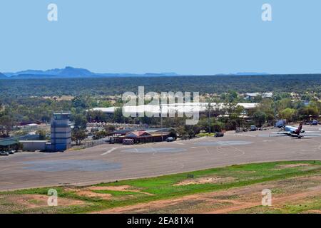 Alice Springs, territoire du Nord, Australie - 21 novembre 2017 : aéroport d'Alice Springs dans le territoire du Nord Banque D'Images