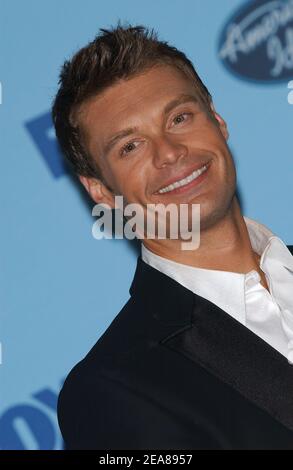 Ryan Seacrest assiste à l'American Idol Grand finale au Kodak Theatre de Hollywood. Los Angeles, le 26 mai 2004. (Photo : Ryan Seacrest). Photo de Lionel Hahn/Abaca. Banque D'Images