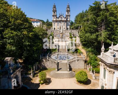 Santuário de Nossa Senhora dos Remedios à Lamego, Portugal Banque D'Images