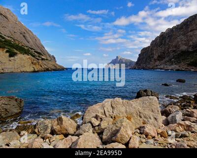 Cala Bóquer près de Puerto Pollenca, Majorque, Iles Baléares, Espagne Banque D'Images