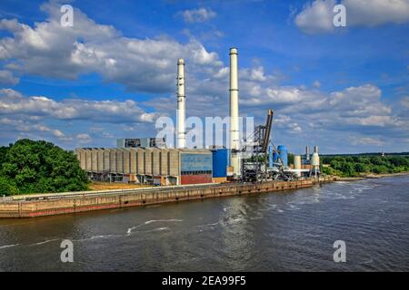 Wedel près de Wedel sur l'Elbe, Schleswig-Holstein, Allemagne Banque D'Images