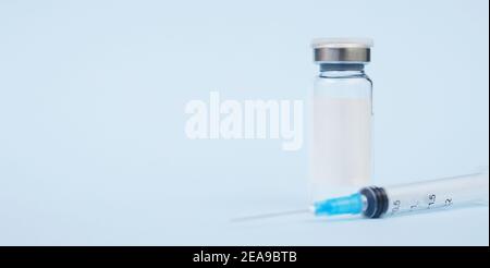 pots médicaux, mocap. sur fond bleu. espace de copie Banque D'Images