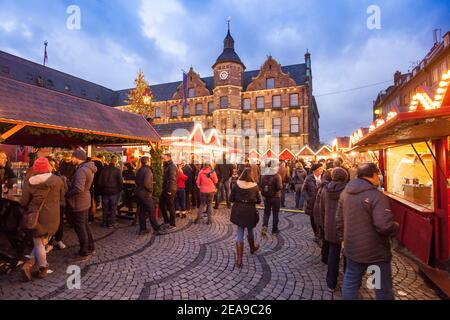 Marktplatz, marché de Noël Düsseldorf Banque D'Images