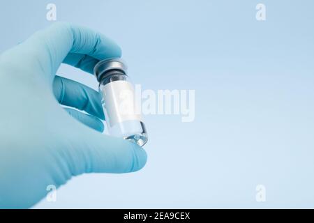 pots médicaux, mocap. sur fond bleu. espace de copie Banque D'Images