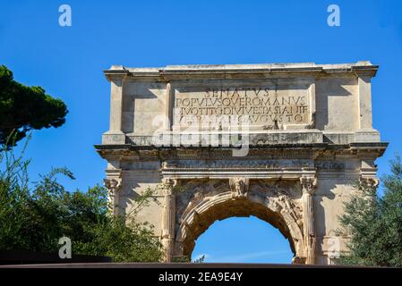 Arc de Constantino ou Arco di Constantino à Rome, Italie Banque D'Images