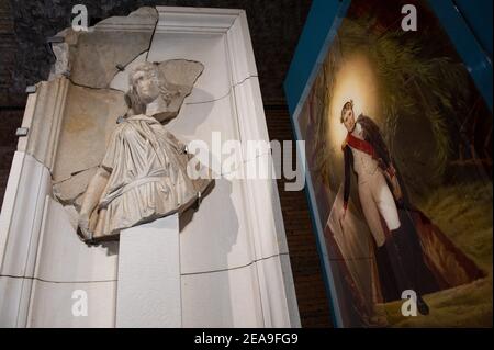 Rome, Italie février 4 2021: 'Napoleone e il mito di Roma' - marché de Traiano, musée du Forum impérial. © Andrea Sabbadini Banque D'Images