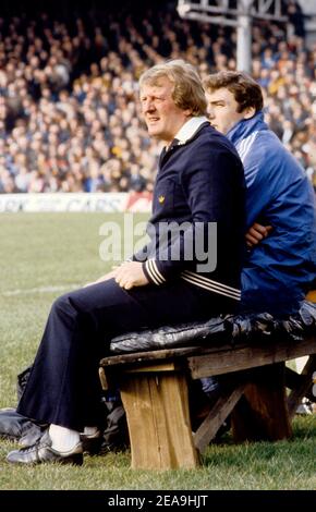 Wolverhampton Wanderers Manager John Barnwell et John McAlle 1979 Banque D'Images