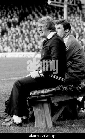 Wolverhampton Wanderers Manager John Barnwell et John McAlle 1979 Banque D'Images