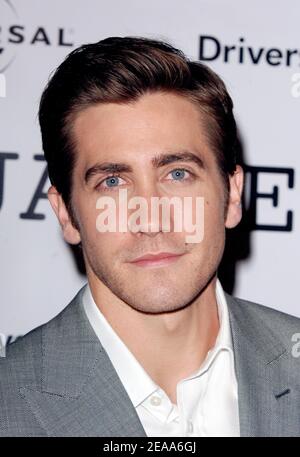 « Jake Gyllenhaal, membre du casting, assiste à la première mondiale d'Universal Pictures ''Jarhead'' à l'Arclight Hollywood. Los Angeles, le 27 octobre 2005. Photo de Lionel Hahn/ABACAPRESS.COM' Banque D'Images