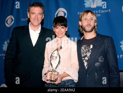 Craig Ferguson, Jennifer Love Hewitt et Dominic Monaghan assistent aux 32e nominations annuelles de People's Choice Awards à l'hôtel Roosevelt à Hollywood, Los Angeles, CA, États-Unis, le 10 novembre 2005. Photo de Lionel Hahn/ABACAPRESS.COM Banque D'Images