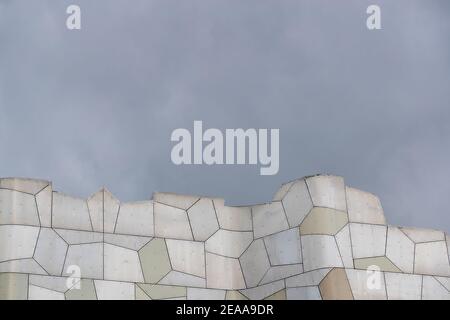 Cardiff, pays de Galles - 8 février 2021 : image abstraite du siège du WJEC (Comité mixte gallois d'éducation), Cardiff Banque D'Images