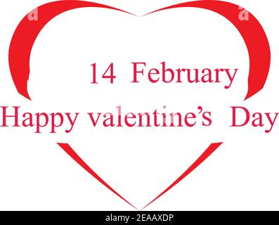 Modèle d'illustration du vecteur de conception du logo de la Saint-Valentin Illustration de Vecteur