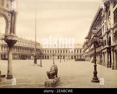 Naya, Carlo (1816-1882) - n. 195 - Venise - Piazza S. Marco. Banque D'Images