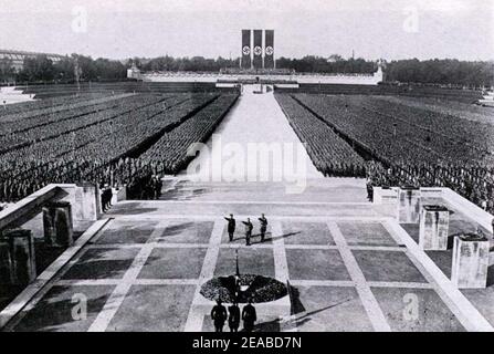 Lieux de rassemblement du parti nazi (1934). Banque D'Images