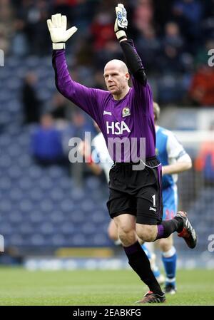 Blackburn Rovers 3 Norwich 0. Première League anglaise. Février 12 2005. Brad Friedel. Banque D'Images