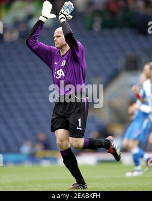 Blackburn Rovers 3 Norwich 0. Première League anglaise. Février 12 2005. Brad Friedel. Banque D'Images