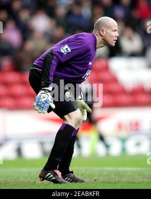 Blackburn Rovers 3 Norwich 0. Première League anglaise. Février 12 2005. Brad Friedel. Banque D'Images