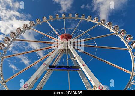 Plus grande roue mobile de ferris avec 59.76 mètres sur le Bremer Freimarkt, détail, Brême, Banque D'Images