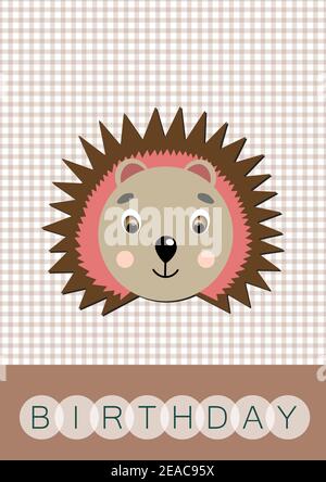 Herisson Bebe Anniversaire Image Vectorielle Stock Alamy