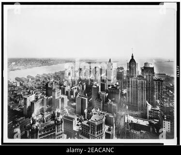 Au sud de New York Woolworth Building. Banque D'Images