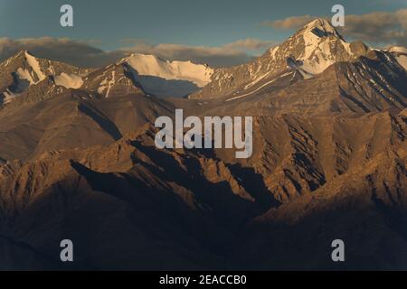 Leh, massif de Stok Kangri Banque D'Images