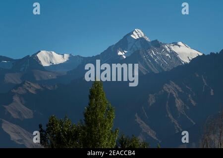 Leh, massif de Stok Kangri Banque D'Images