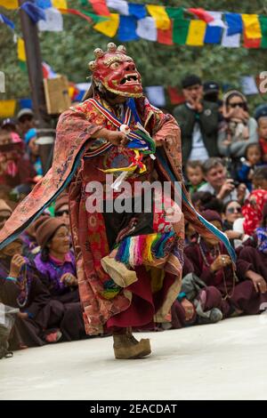 Le monastère Sani Gompa, festival de masques Banque D'Images