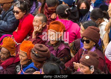 Le monastère Sani Gompa, festival de masques Banque D'Images