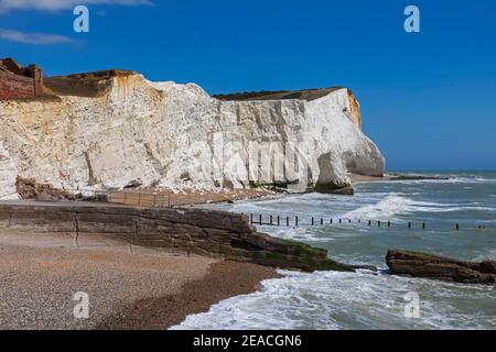 Angleterre, East Sussex, Seaford, Sleaford Head Cliffs Banque D'Images