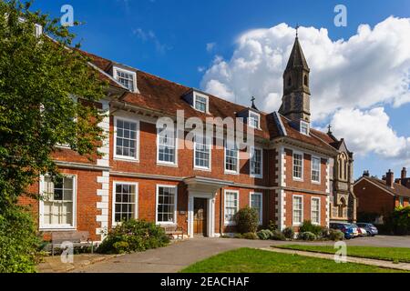 Angleterre, Wiltshire, Salisbury, Salisbury Cathedral Close, Sarum College Banque D'Images