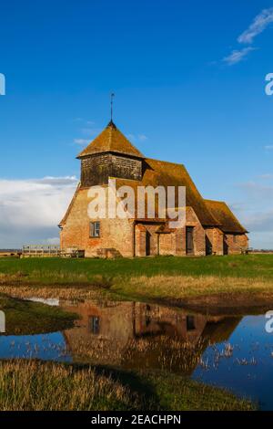 Angleterre, Kent, Romney Marsh, Fairfield, église St. Thomas Becket Banque D'Images