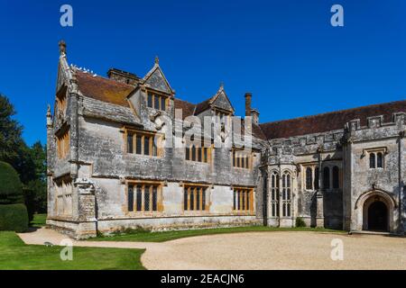 Angleterre, Dorset, Dorchester, Athelhampton House demeure ancestrale et jardins Banque D'Images