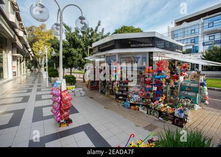 Des rues vides ogf Glyfada pendant la pandémie de covid,Grèce Banque D'Images