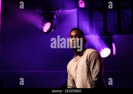 La star américaine du hip-hop, Kendrick Lamar, au festival iTunes 2013 Au London's Roundhouse Banque D'Images