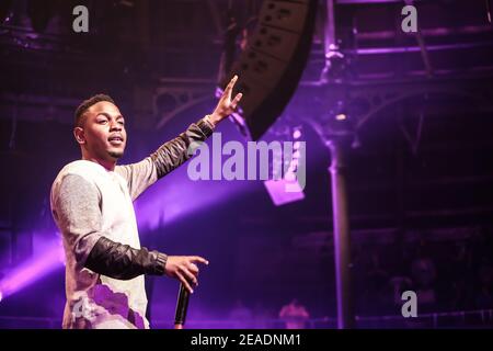 Kendrick Lamar se exécutant au festival iTunes 2013 Banque D'Images