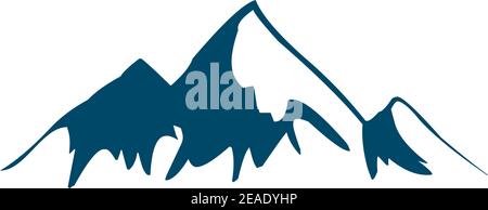 Modèle vectoriel de conception de logo d'icône de paysage de montagne Illustration de Vecteur