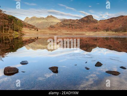 Le Tarn de Blea aux couleurs hivernales Banque D'Images