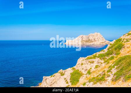 Ile Maire au parc national des Calanques près de Marseille, France Banque D'Images