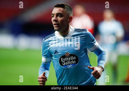 Iago Aspas de Celta pendant le championnat d'Espagne la Liga Match de football entre l'Atlético de Madrid et la RC Celta de Vigo sur f / LM Banque D'Images