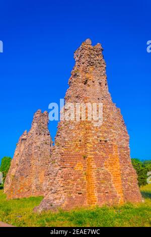 Ruines d'un ancien aqueduc de Fréjus, France Banque D'Images