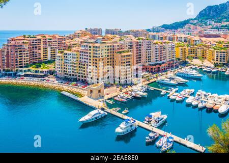 Port de Fontvieille à Monaco Banque D'Images
