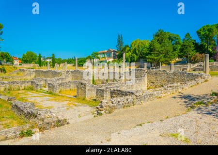 Ruines gallo-romaines à Vaison-la-Romaine en France Banque D'Images