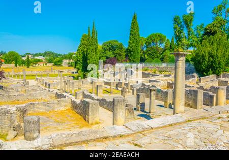 Ruines gallo-romaines à Vaison-la-Romaine en France Banque D'Images