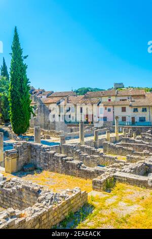 Ruines gallo-romaines à Vaison-la-Romaine en France Banque D'Images