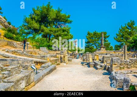 Parc archéologique de Glanum près de Saint Remy de Provence en France Banque D'Images