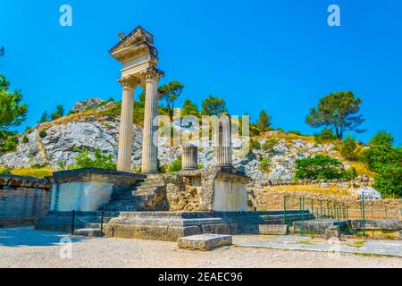 Parc archéologique de Glanum près de Saint Remy de Provence en France Banque D'Images